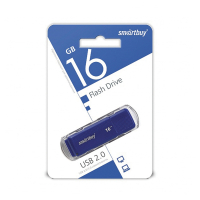 Флеш-диск 16 GB, SMARTBUY Dock, USB 2.0, синий, SB16GBDK-B (512771)