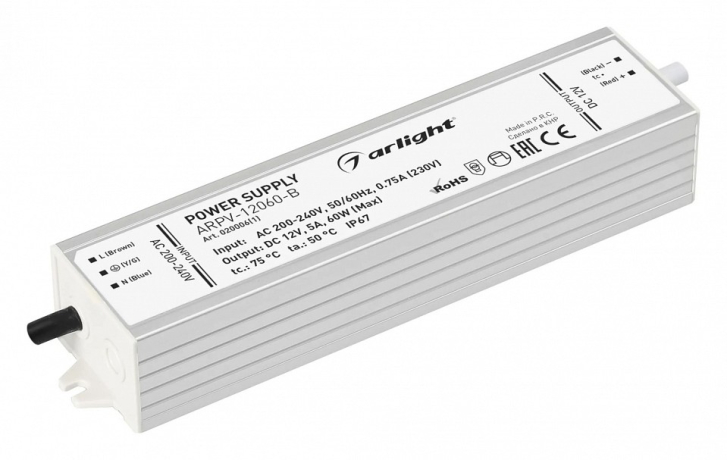 Блок питания с проводом Arlight ARPV 020006(1) 