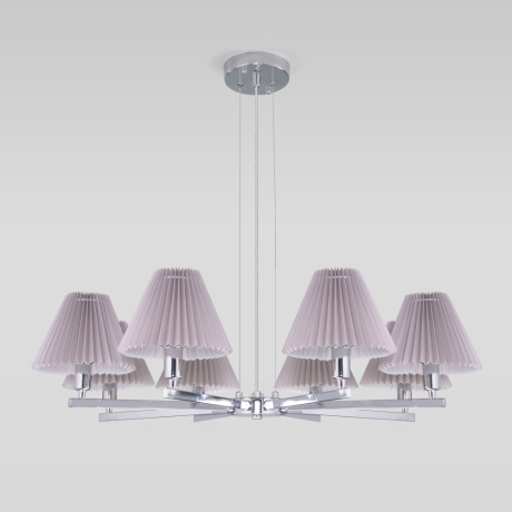 Подвесная люстра Peony Eurosvet 60136/8 хром/серый 