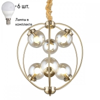 Люстра подвесная с лампочками Omnilux OML-94513-06+Lamps