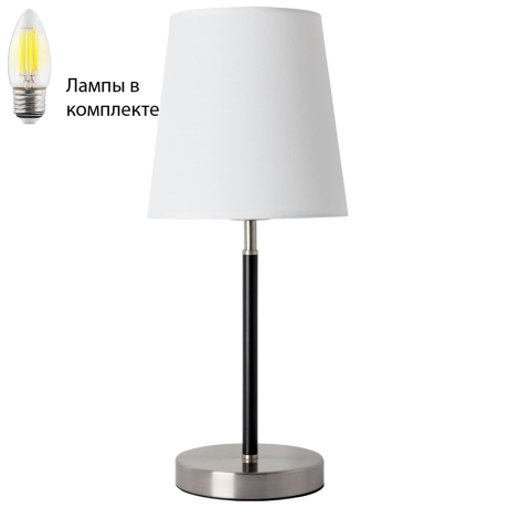 Настольная лампа в комплекте с лампочкой Arte lamp A2589LT-1SS+Lamps