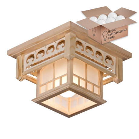 Потолочный светильник с лампочкой Velante 513-717-01+Lamps А60 