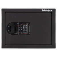 Сейф мебельный BRABIX "SF-230EL", 230х310х250 мм, электронный замок, черный, 291147, S103BR211614 (291147)