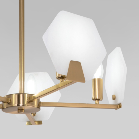 Люстра на штанге Eurosvet Marble 60158/5 латунь 