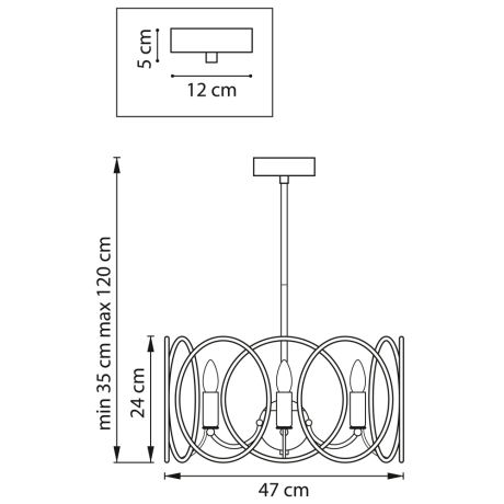 Люстра на штанге Lightstar с поддержкой Алисы, Regolo 713053 