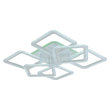 Светодиодная диммируемая люстра с ПДУ Profit Light 8087/6 WHT 168W+11W RGB 
