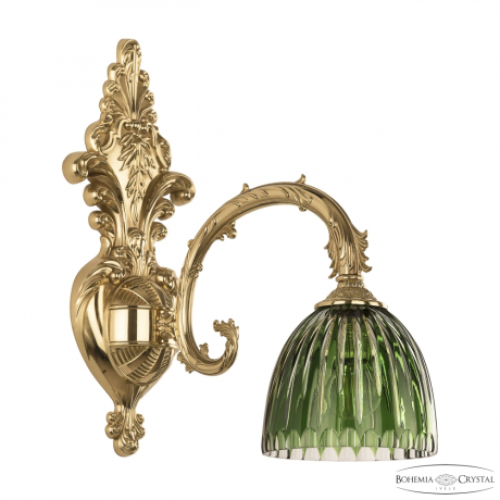 Бра Bohemia Ivele Crystal 7109B15/1/210 G P1 D Clear-Green/H-1K 