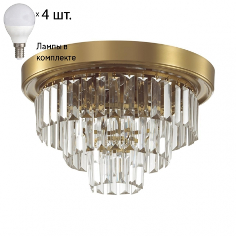 Потолочный светильник Lumion Zaha с лампочками 5257/4C+Lamps E14 P45 