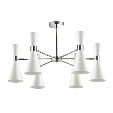 Люстра на штанге со светодиодными лампочками E14, комплект от Lustrof. №123196-627263 