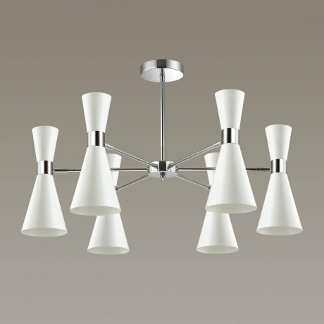 Люстра на штанге со светодиодными лампочками E14, комплект от Lustrof. №123196-627263 