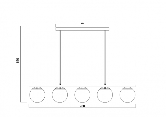 Светильник на штанге Freya Zing FR5199PL-05B 