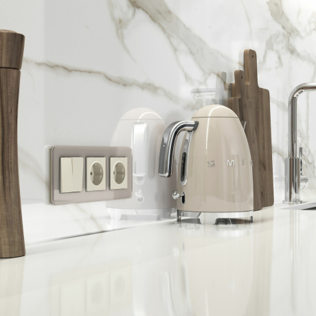 Розетка с заземлением (айвори матовый) Werkel W1171062