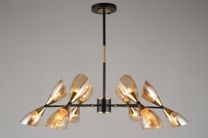 Люстра на штанге Omnilux Onno с Марусей OML-66807-12-M 