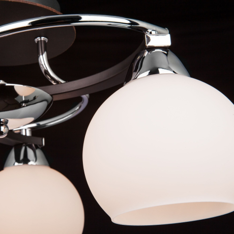 Потолочная люстра Eurosvet Larion 9654/3 хром/венге 