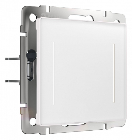 Выключатель сенсорый двухклавишный с подсветкой и функцией Wi-Fi, без рамки Werkel белый W4523001 