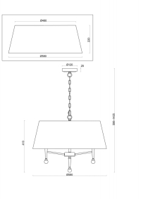 Подвесная люстра Rosemary Freya FR5190PL-05BS1