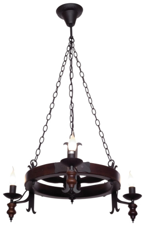 Подвесная люстра с лампочками Velante 586-723-03+Lamps E14 Свеча 