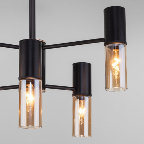 Люстра на штанге Tesoro Eurosvet 70125/6 черный (a053245) 