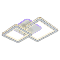 Светодиодная диммируемая люстра с ПДУ Profit Light 8048/2 WHT 142W+8W RGB