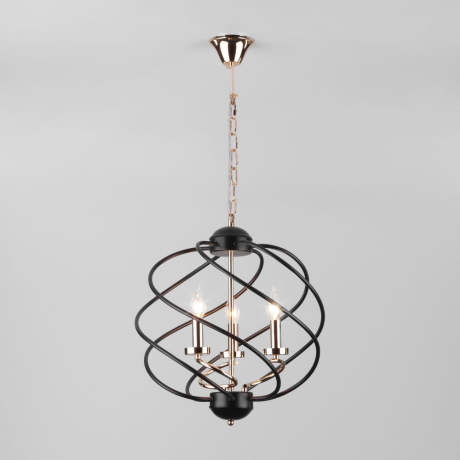 Подвесная люстра Eurosvet Sorrel 60105/3 черный a045703 