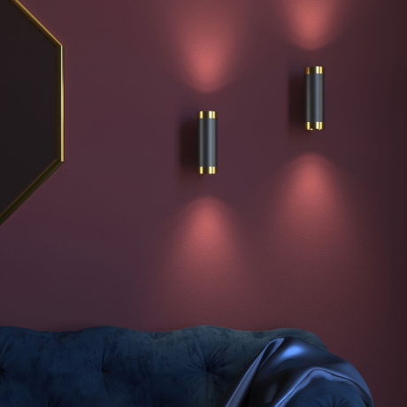 Настенный светильник Elektrostandard Poli MRL 1016 черный/золото (a058982) 