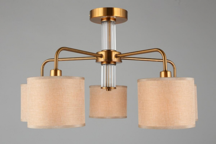 Люстра с поддержкой Алисы потолочная Omnilux OML-56907-05-A 