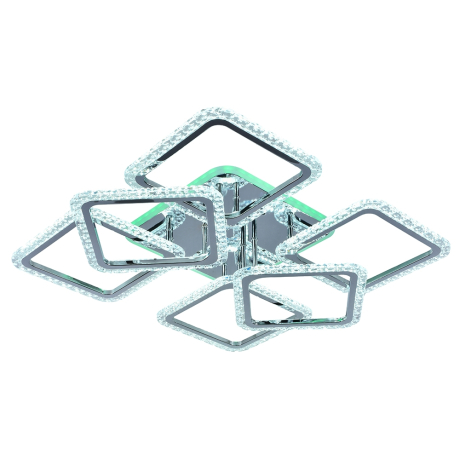 Светодиодная диммируемая люстра с ПДУ Profit Light 8029/4+2 CHR 