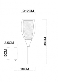 Бра Arte lamp Barry A7951AP-1CC