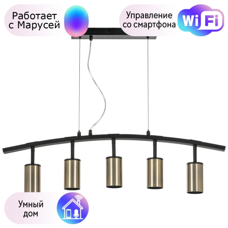 LR735315 Подвесной светильник Rullo Lightstar с поддержкой Маруся (комплект из 571735+214431-5) 