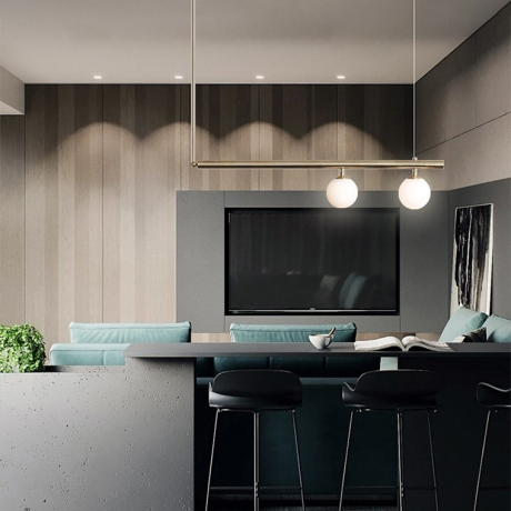 Подвесной светильник BARRA L120 Black ImperiumLoft BARRA01 