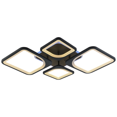 Светодиодная диммируемая люстра с ПДУ Profit Light 8057/2+2 GRP 112W+8W RGB 