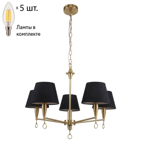 Подвесная люстра с лампочками F-Promo Pompous 2989-5P+Lamps E14 Свеча 