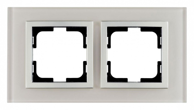 Рамка на 2 поста Mono Electric Style Glass 107-710000-161 