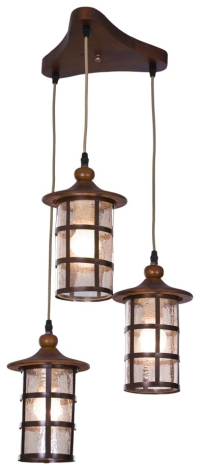 Светильник подвесной с Led лампочками в комплекте Velante 588-706-03+Lamps