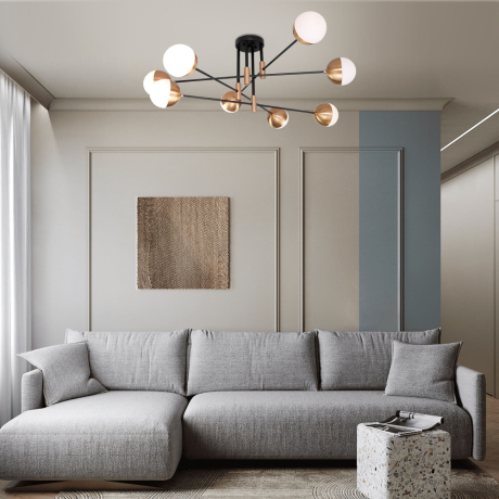 Потолочная люстра Eurosvet Nuvola 70129/8 латунь 