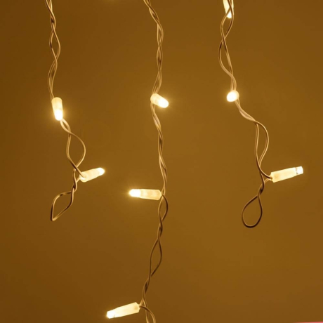 2,4*0,6м. Уличная гирлянда бахрома Ardecoled 230V ARD-Edge-Classic-2400X600-White-88Led-Flash Warm (26021)