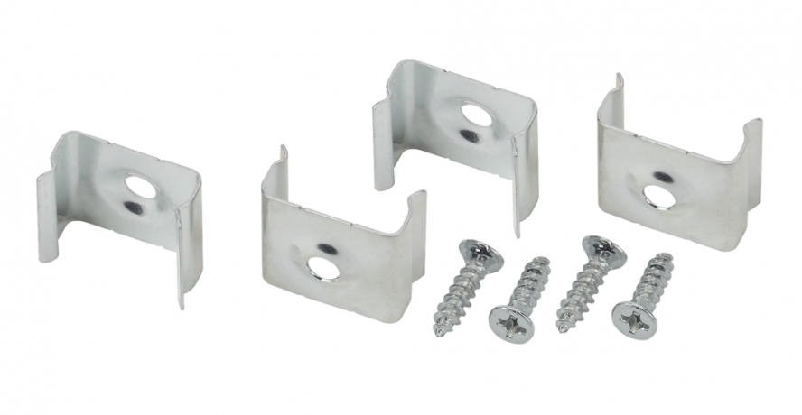 Нарушена упаковка!  <163663> 4шт. Набор крепежей для профиля CAB251 Эра 2206-4 (Б0039445)