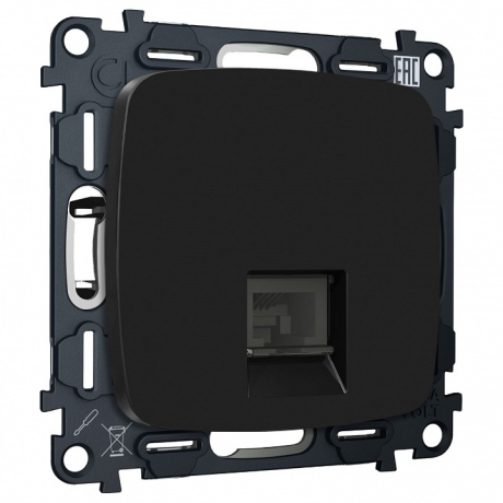 Розетка Ethernet RJ-45 и со шторками, без рамки Ambrella Volt OMEGA MO812005 