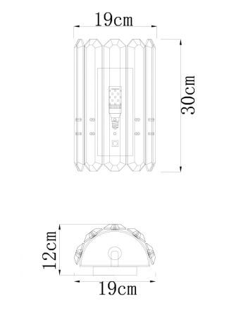 Светильник настенный с лампочкой DIVINARE 7136/18 AP-1+Lamps 