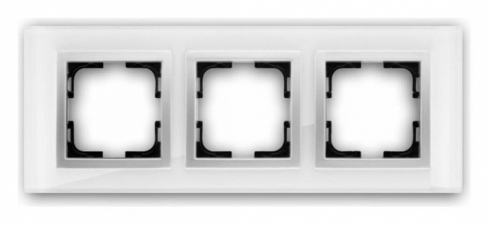 Рамка на 3 поста Mono Electric Style Glass 107-710000-162 