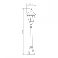 Capella F черный Уличный фонарный столб Elektrostandard 4690389012259 (a025015)