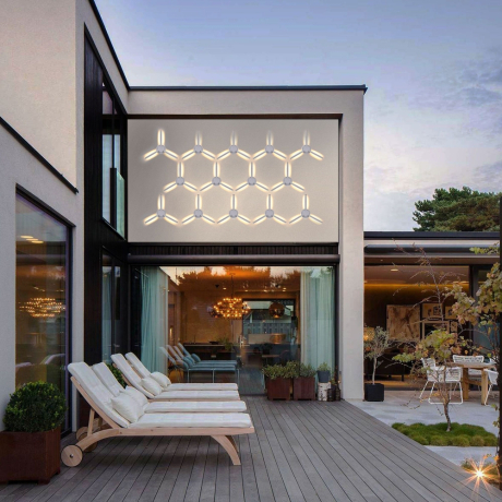 1665 TECHNO LED LEVER белый Уличный настенный светодиодный светильник Elektrostandard