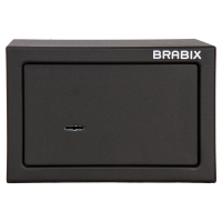 Сейф мебельный BRABIX "SF-170KL", 170х260х230 мм, ключевой замок, черный, 291142, S103BR210514 (291142)