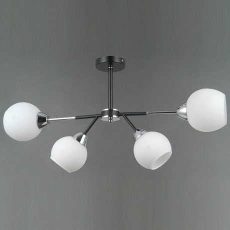 Люстра на штанге ILLUMICO LIBRA IL0715-4CSQ-24 BK CR LIBRA