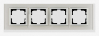 Рамка на 4 поста Mono Electric Style Glass 107-710000-163