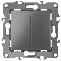 Переключатель двухклавишный ЭРА 12 10AX 250V 12-1106-12 Б0019295