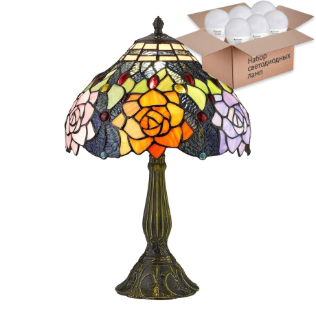 Настольная лампа с лампочкой Velante 886-804-01+Lamps E27 P45 