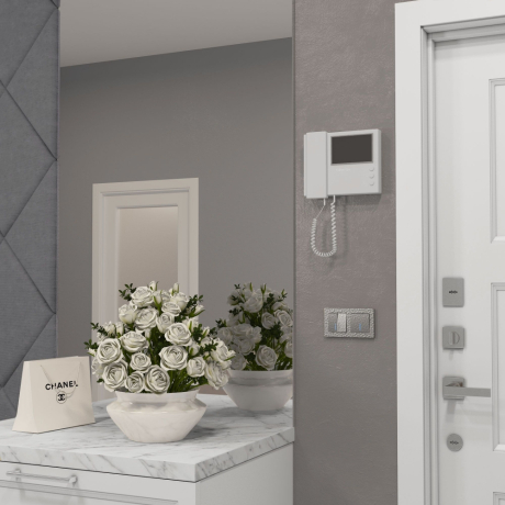 Выключатель проходной одноклавишный с подсветкой без рамки Werkel Hammer серебряный W1212106