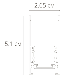 1м. Магнитный шинопровод Arte Lamp Linea-accessories A460106