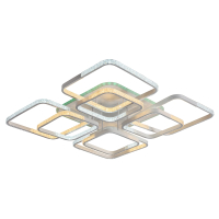 Светодиодная диммируемая люстра с ПДУ Profit Light 8026/4+4 WHT B 288W+14W RGB